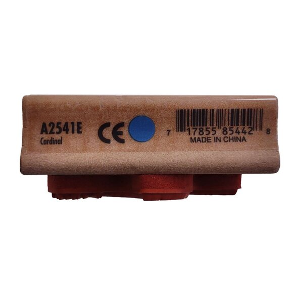 Wood-Mounted Delta Rubber Stamp With Cardinal Design - Picture 5 of 5